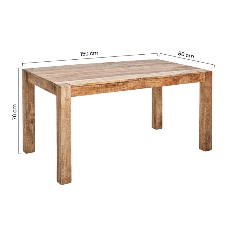 LUNA TAVOLO MANGO 150X80X76CM