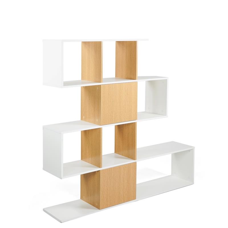 ZAGAN LIBRERIA BIANCA/ROVERE 145X30X145 CM