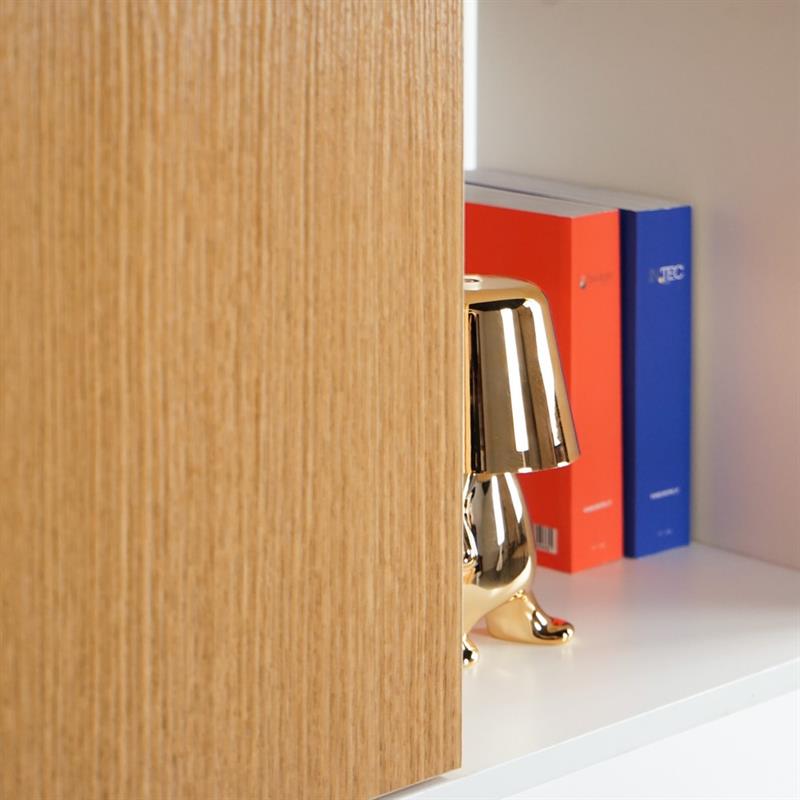 ZAGAN LIBRERIA BIANCA/ROVERE 145X30X145 CM
