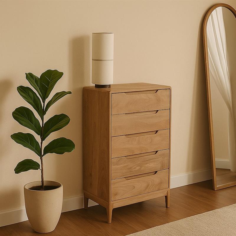 LUNA CASSETTIERA 5/C MANGO 63X35X112CM