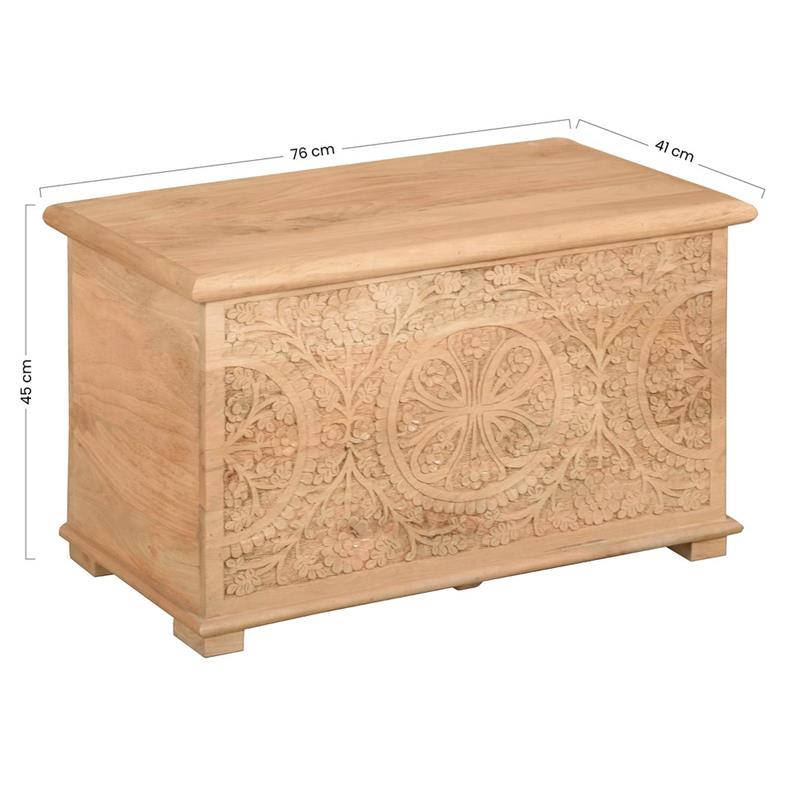 INDI CASSAPANCA SCOLPITA MANGO 76X41X45CM