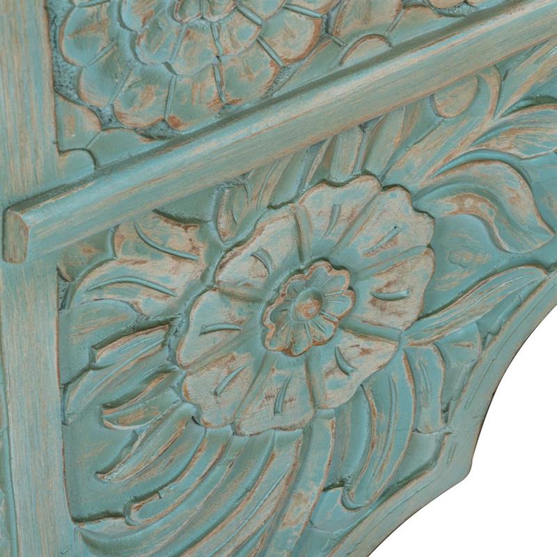 INDI CONSOLLE MANGO SCOLPITA BLU 120X40X82CM