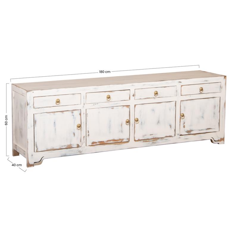 SIDE MADIA MANGO BIANCO 180X40X60CM
