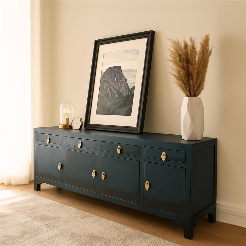 SIDE MADIA MANGO BLU 180X40X60CM