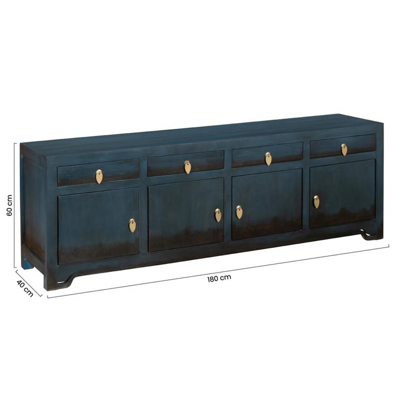 SIDE MADIA MANGO BLU 180X40X60CM