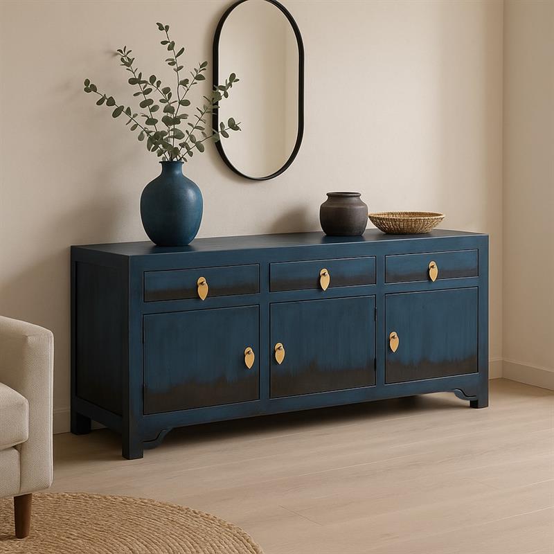 SIDE MADIA 3/A 3/C MANGO BLU 140X40X60CM