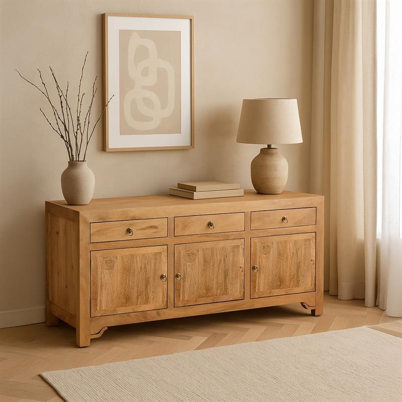 SIDE MADIA 3/A 3/C MANGO NAT 140X40X60CM