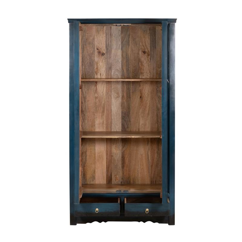 RAJA CABINET ORIENTALE 2/A MANGO BLU 100X45X200CM