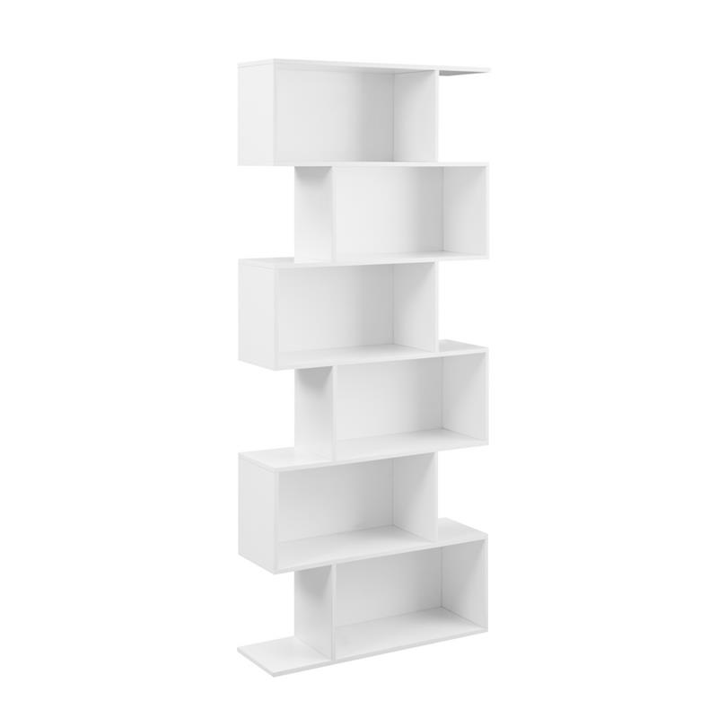 ZAGO LIBRERIA 6 RIPIANI BIANCA 80X25X192 CM