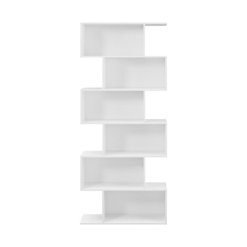 ZAGO LIBRERIA 6 RIPIANI BIANCA 80X25X192 CM