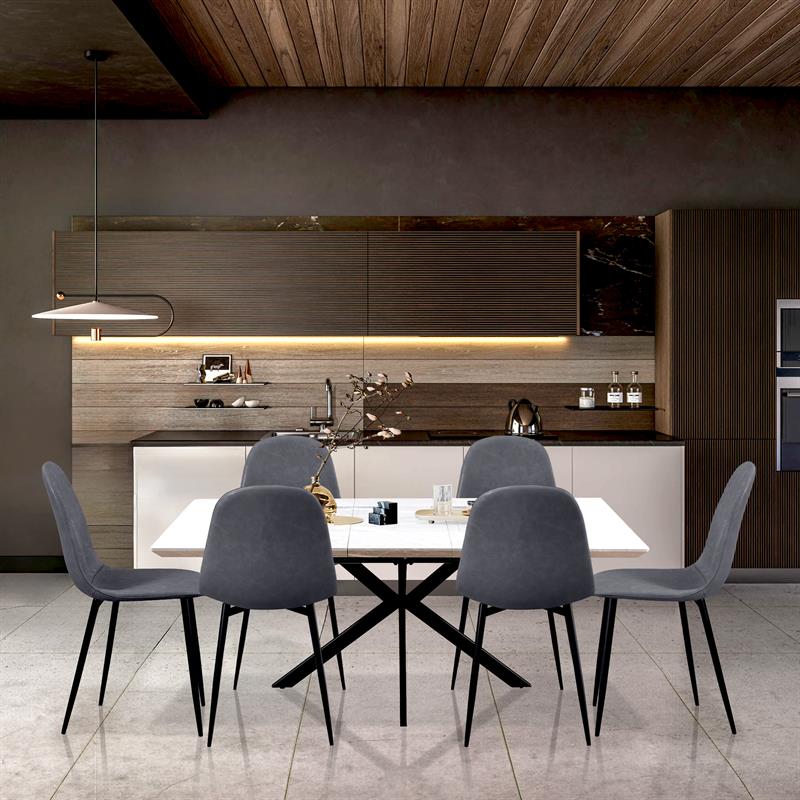 GABRY TAVOLO EXTEN MARMO GRIGIO CHIARO 150-190X90X76 CM