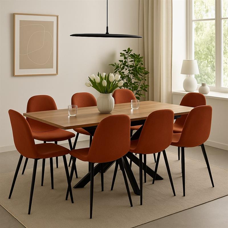 GABRY TAVOLO EXTEN ROVERE INVECCHIATO 150-190X90X76H CM