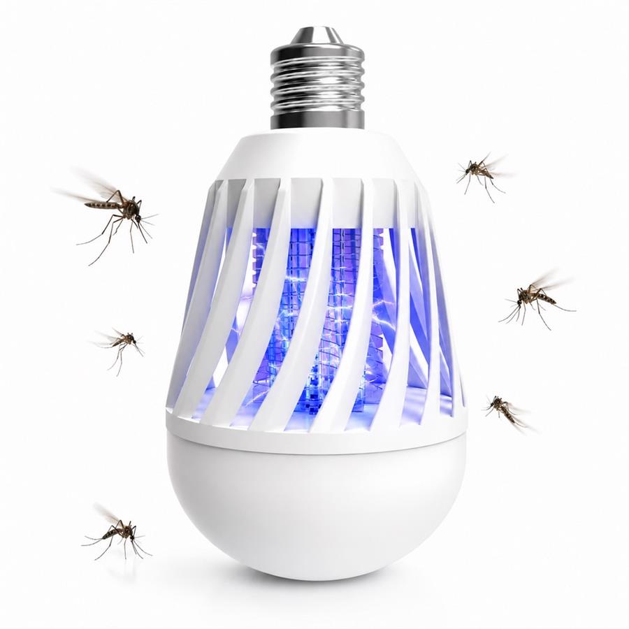 Lampadina LED antizanzare  Luce multi temperatura 6W E27/B22 400LM
