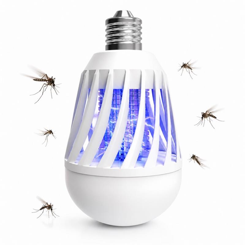 Lampadina LED antizanzare  Luce multi temperatura 6W E27/B22 400LM
