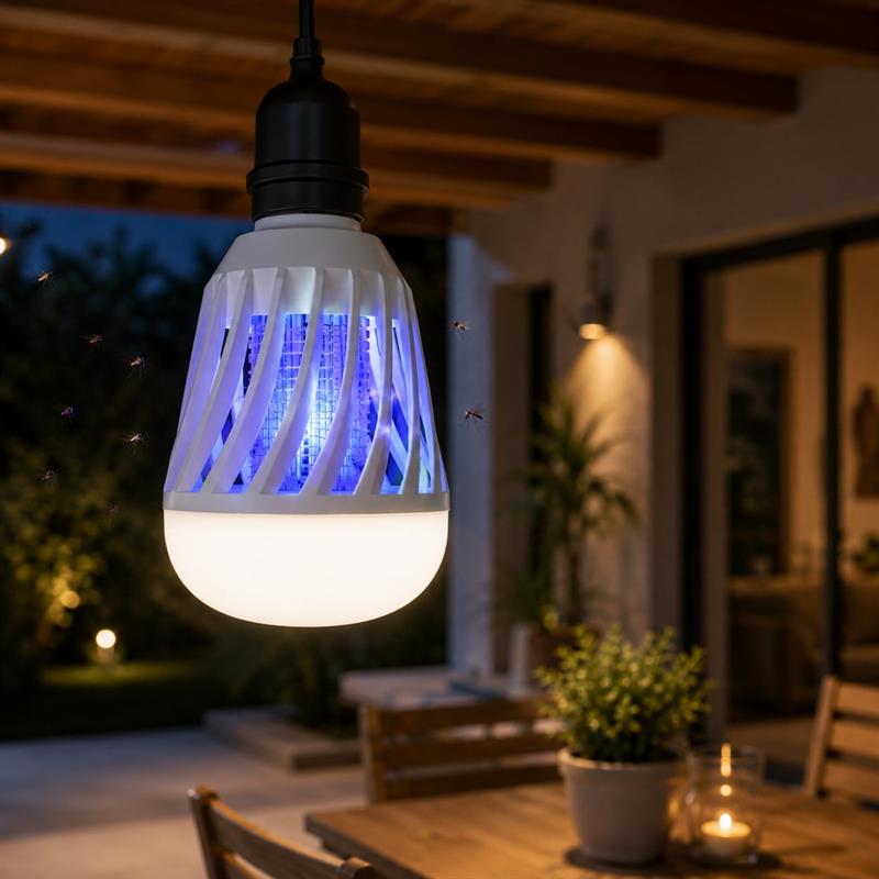 Lampadina LED antizanzare  Luce multi temperatura 6W E27/B22 400LM