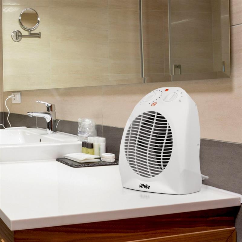 WHITE TERMOVENTILATORE ELETTRICO DA BAGNO