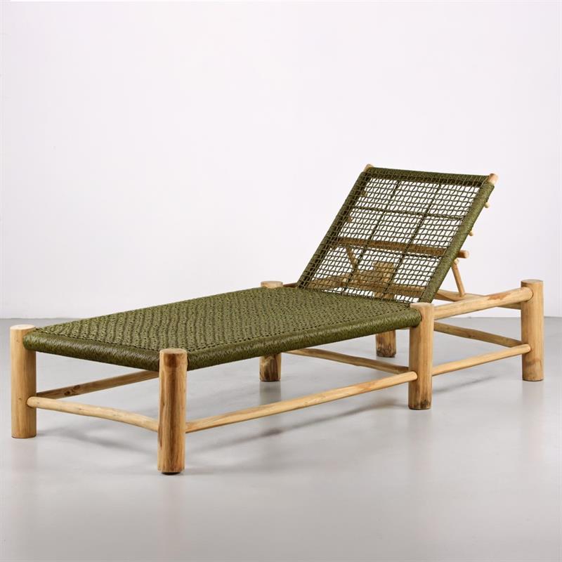 TERRA LETTINO 185X80X70CM TEAK RICICLATO