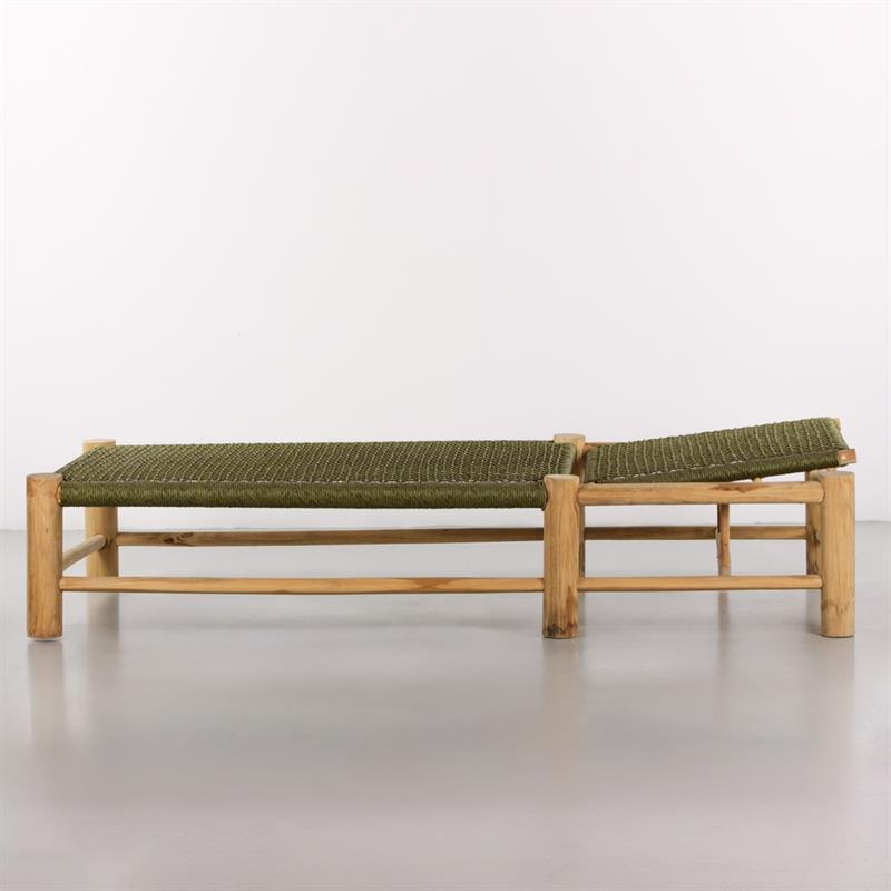 TERRA LETTINO 185X80X70CM TEAK RICICLATO