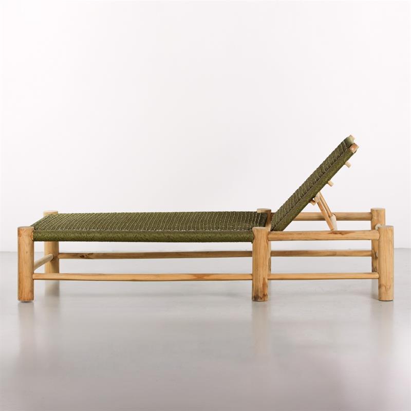 TERRA LETTINO 185X80X70CM TEAK RICICLATO