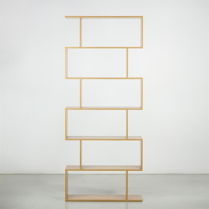ZAGO LIBRERIA 6 RIPIANI ROVERE 80X25X192 CM