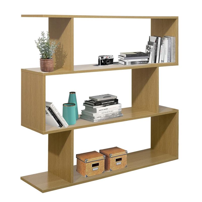 ZAGO LIBRERIA 3 RIPIANI ROVERE 110X25X97 CM