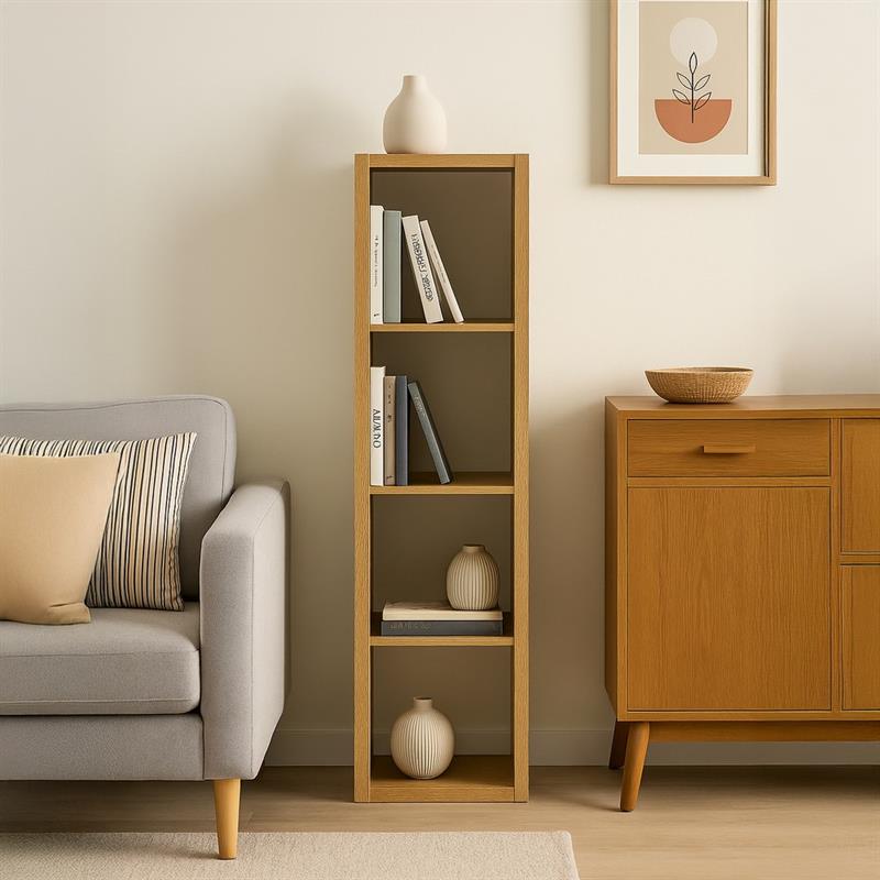 ELBA X4 LIBRERIA ROVERE 42X30X147 CM
