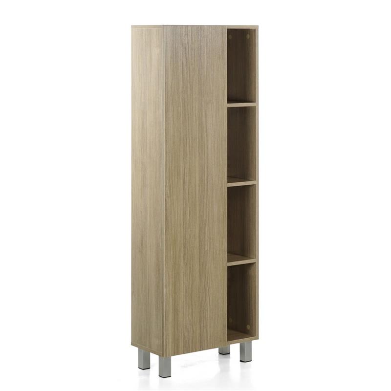 MOBILE COLONNA 1 ANTA ROVERE SCURO 50X24X140 CM