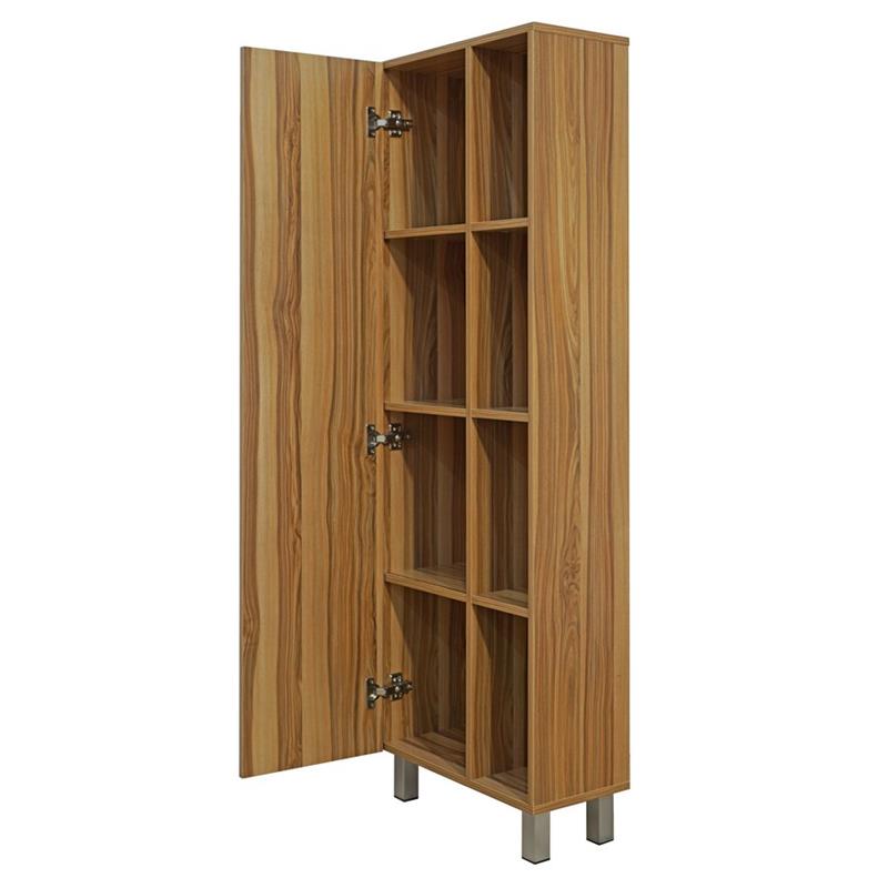 MOBILE COLONNA 1 ANTA LEGNO NATURALE 50X24X140 CM