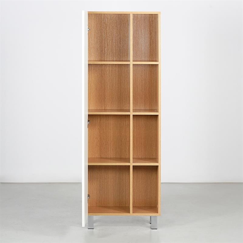 MOBILE COLONNA 1 ANTA BIACO/ROVERE 50X24X140 CM