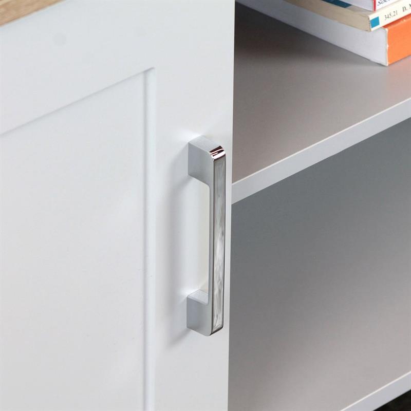 GINEVRA MOBILE TV GRIGIO TOP ROVERE 180X50X40 CM
