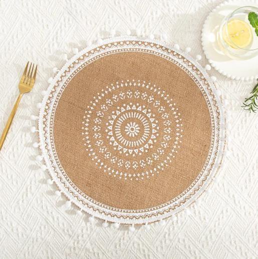 SET 6 PEZZI TOVAGLIETTE TONDE D38 FQ000048B