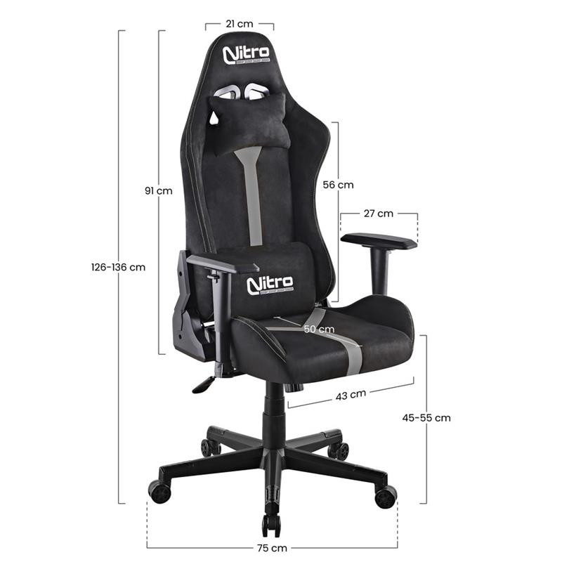 NATHAN SEDIA GAMING GRIGIO/NERA