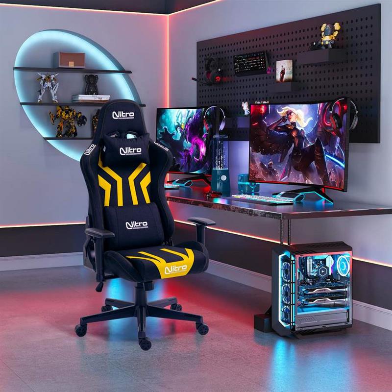 FLYCO PRO SEDIA GAMING GIALLO/NERA