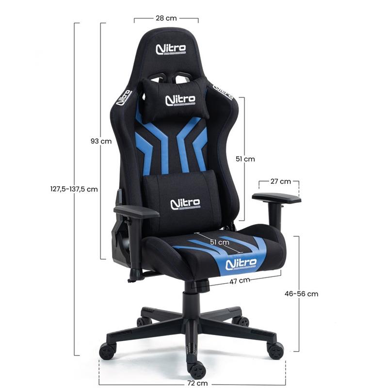 FLYCO PRO SEDIA GAMING BLU/NERA