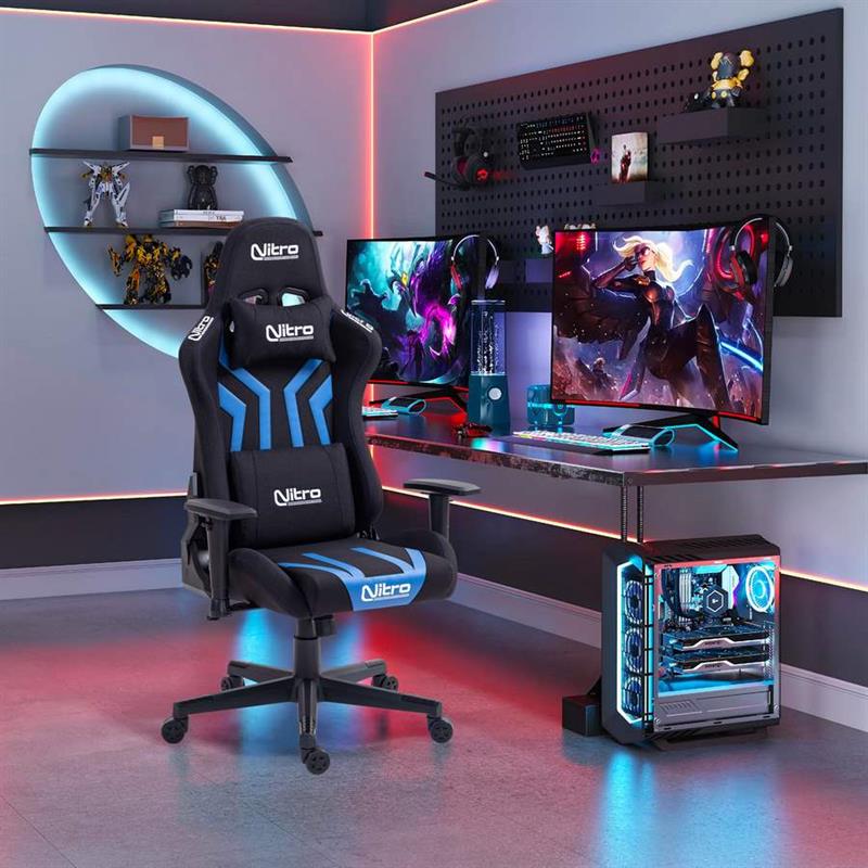 FLYCO PRO SEDIA GAMING BLU/NERA