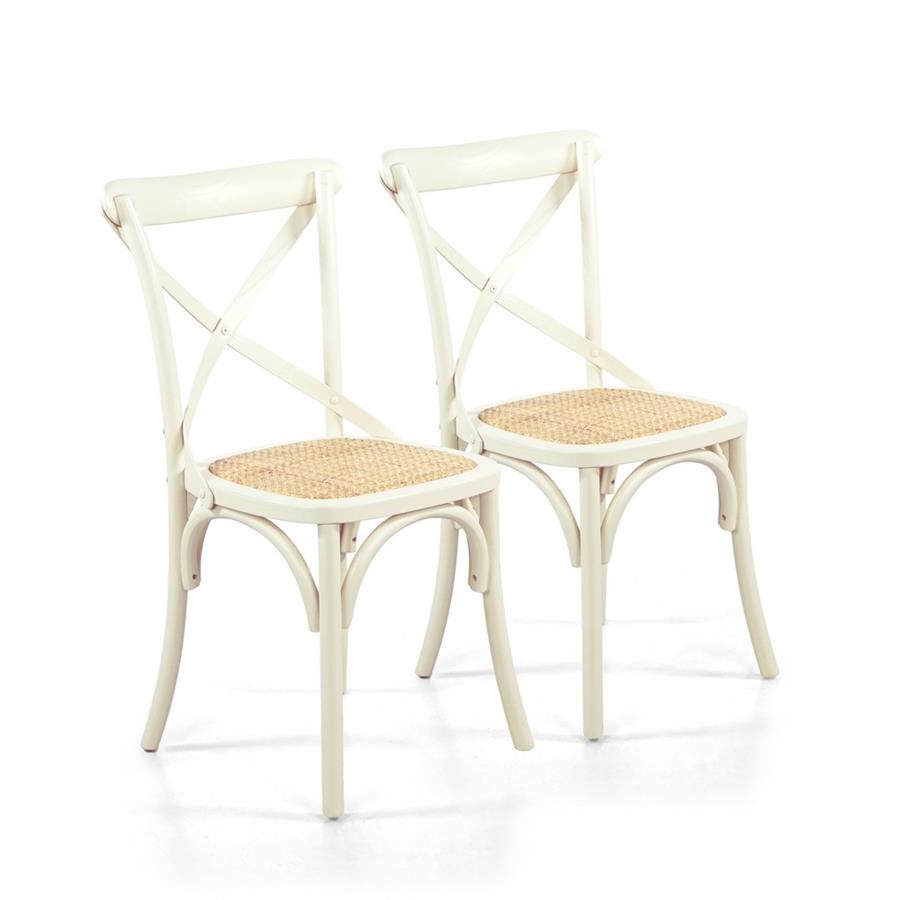 CROSS SEDIA OLMO AVORIO 46X42X87