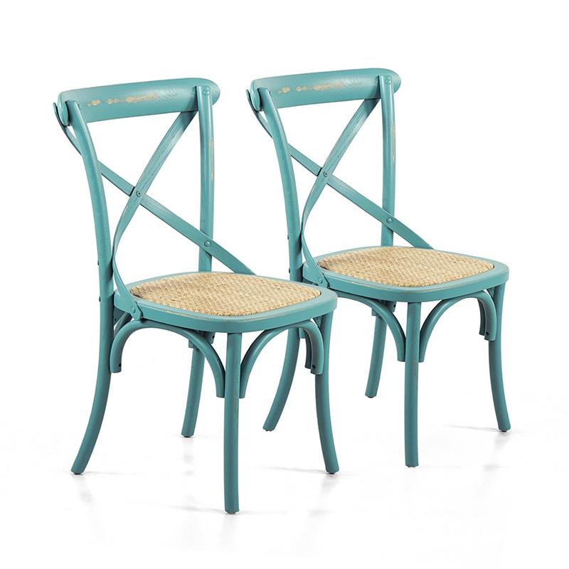 CROSS SEDIA AZZURRO DEK 46X42X87