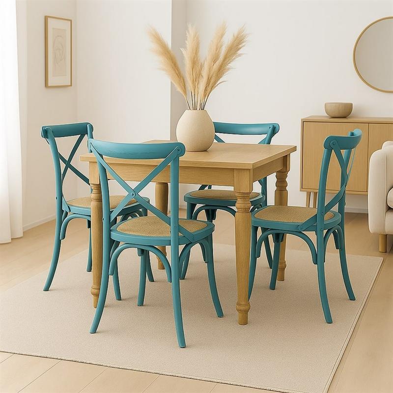 CROSS SEDIA AZZURRO DEK 46X42X87