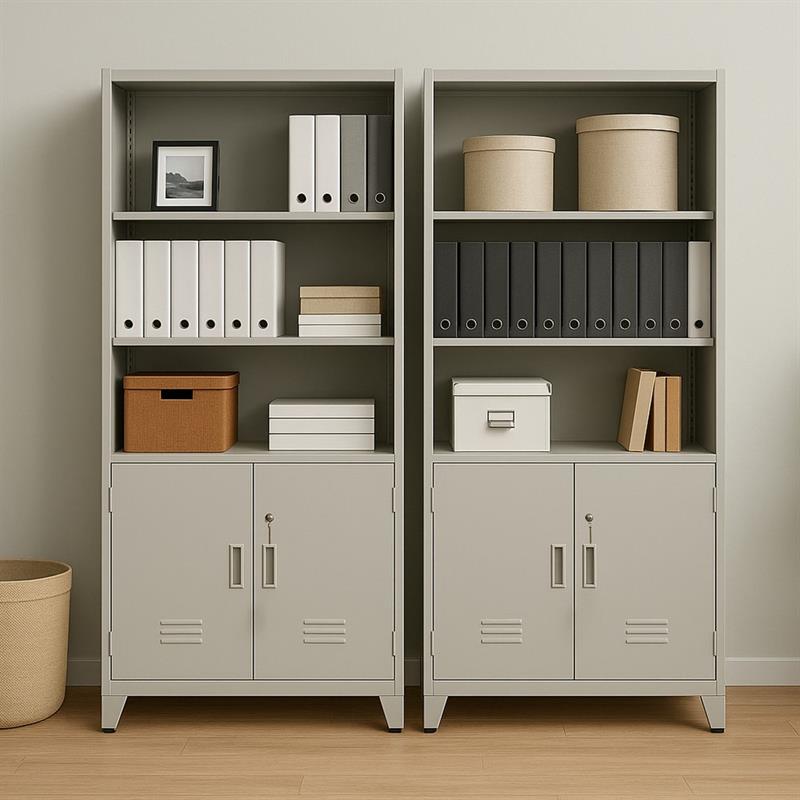 YUMI ARMADIO 2/A SEMIAPERTO 85X45X190 CM GRIGIO