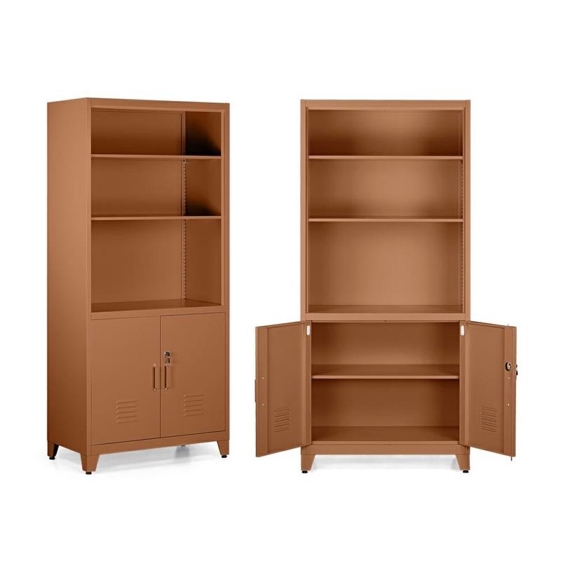 YUMI ARMADIO 2/A SEMIAPERTO 85X45X190 CM MATTONE