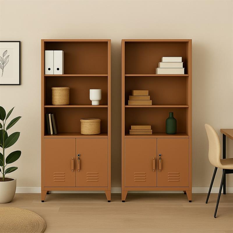 YUMI ARMADIO 2/A SEMIAPERTO 85X45X190 CM MATTONE