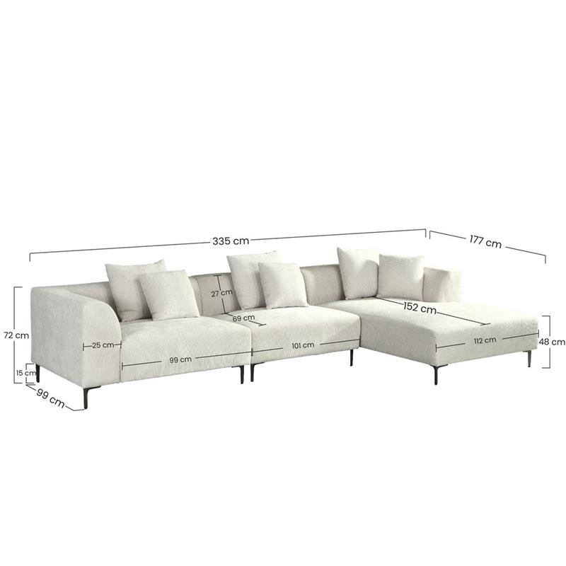 CLOE DIVANO ANGOLARE BEIGE #02