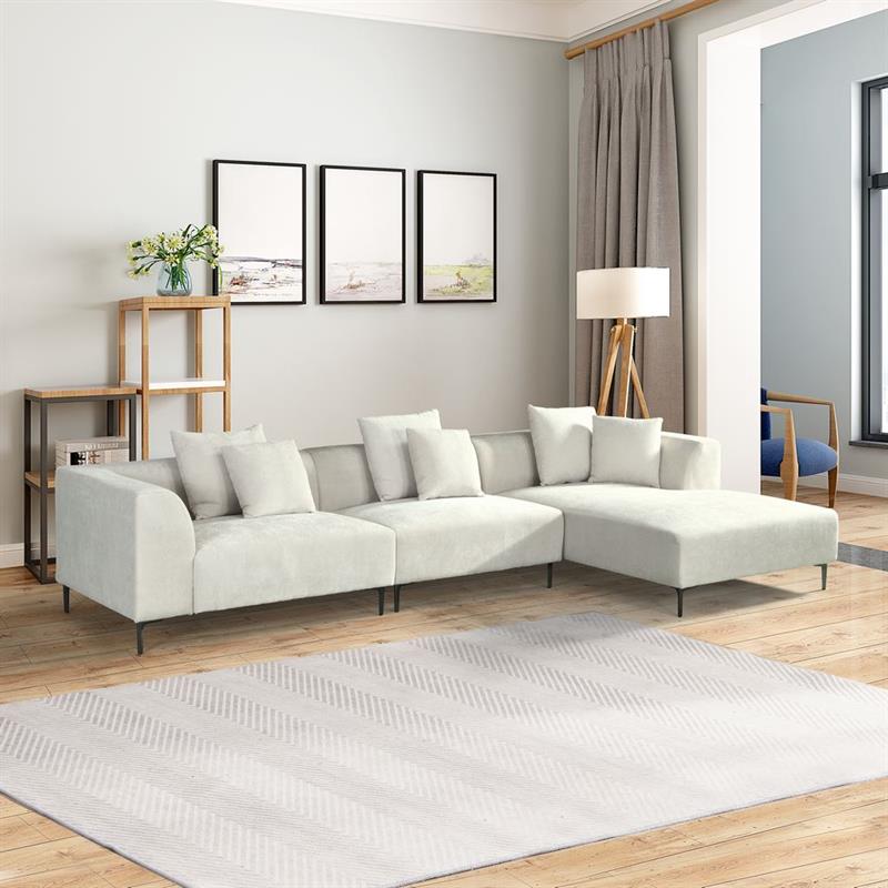 CLOE DIVANO ANGOLARE BEIGE #02