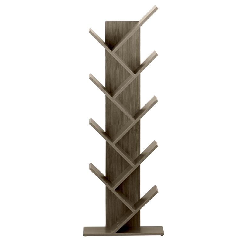 TREE LIBRERIA ROVERE SCURO 50X25X141 CM