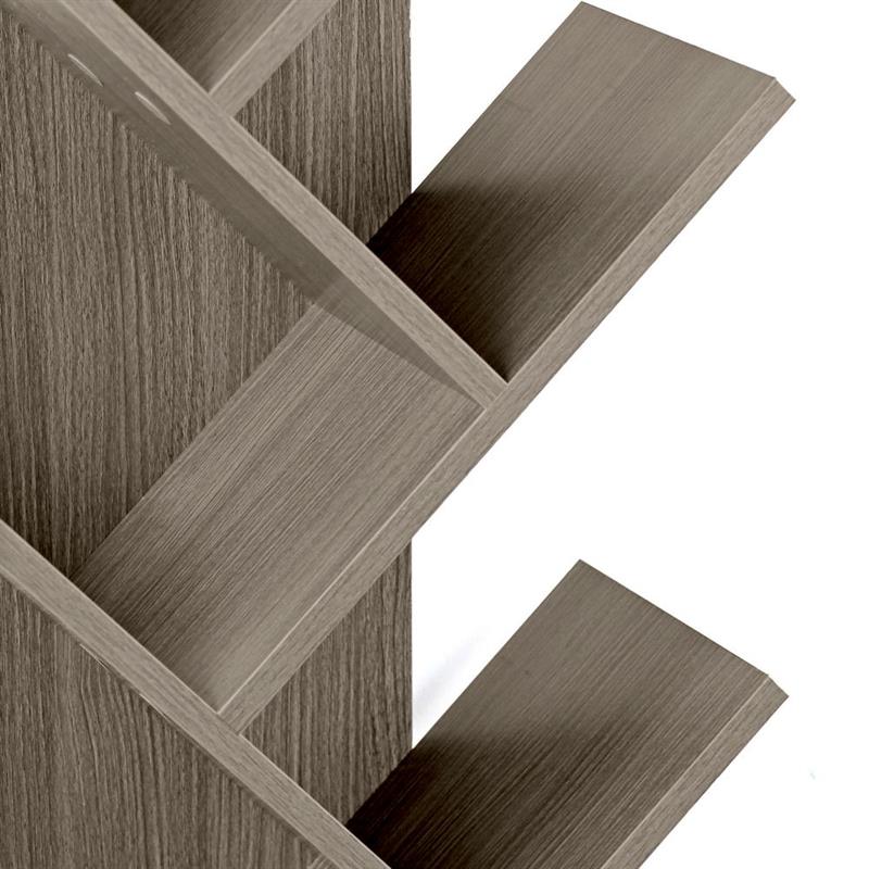 TREE LIBRERIA ROVERE SCURO 50X25X141 CM