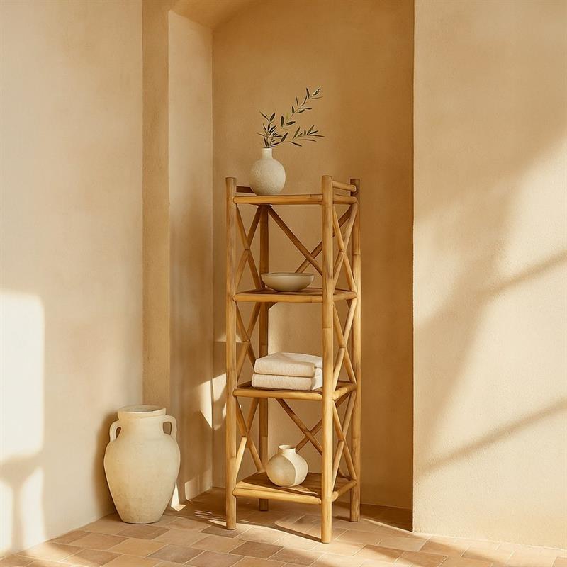 BAMBOO SCAFFALE 4 RIPIANI (35X35X115)