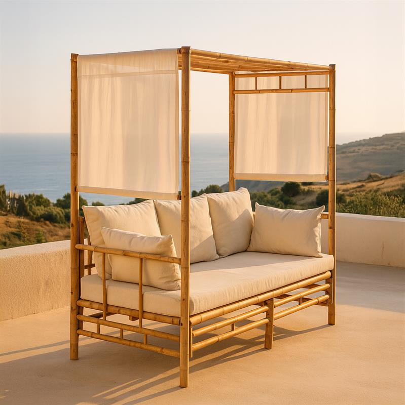 BAMBOO BALDACCHINO ECRU 200X98X190 CM