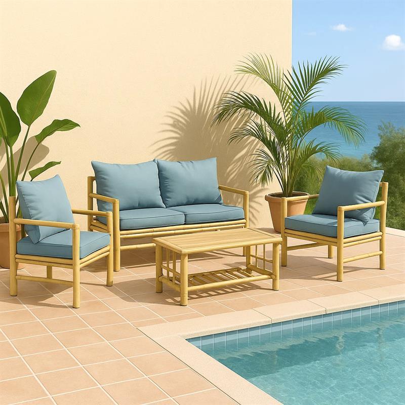 BAMBOO SET COCO 4 POSTI BLU
