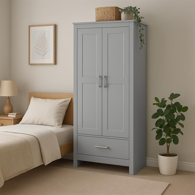 GINEVRA ARMADIO GRIGIO 80X50X180 CM