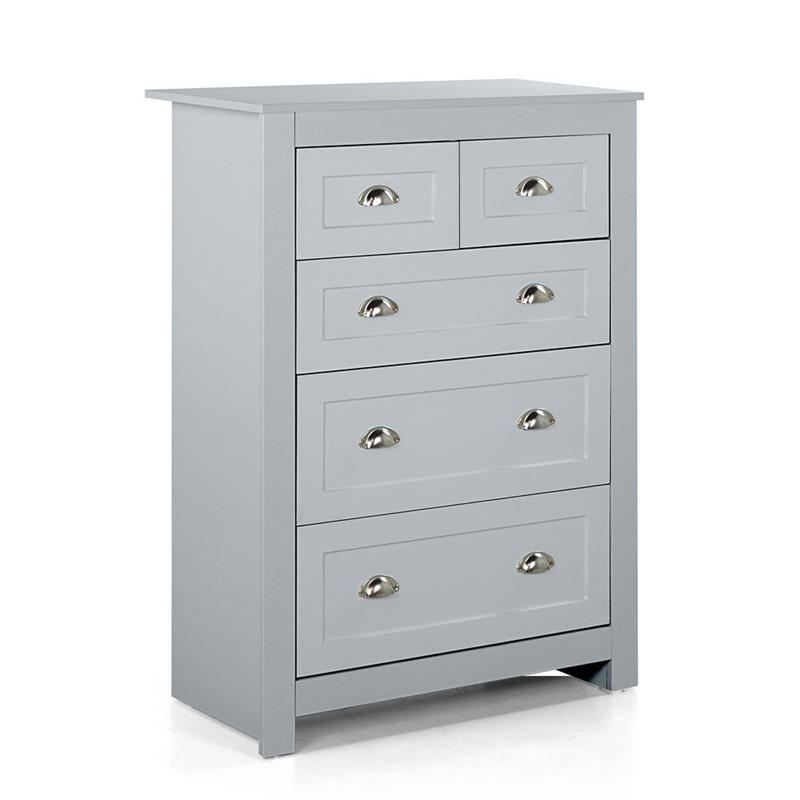 MARY CASSETTIERA 5C GRIGIA 80X40X110 CM